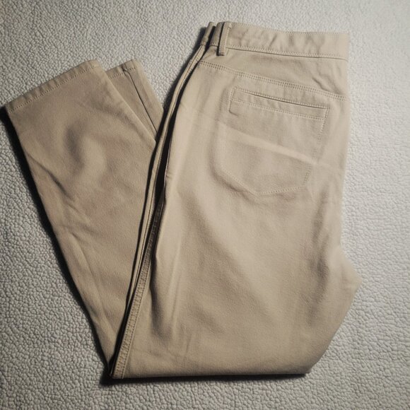 Chico's So Slimming Lt. Beige Ankle Pants Tummy Control - Size 1 (fits size 8) - Picture 12 of 12